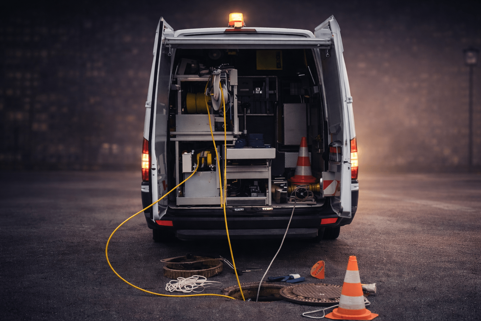 Kanalreinigung im Einsatz