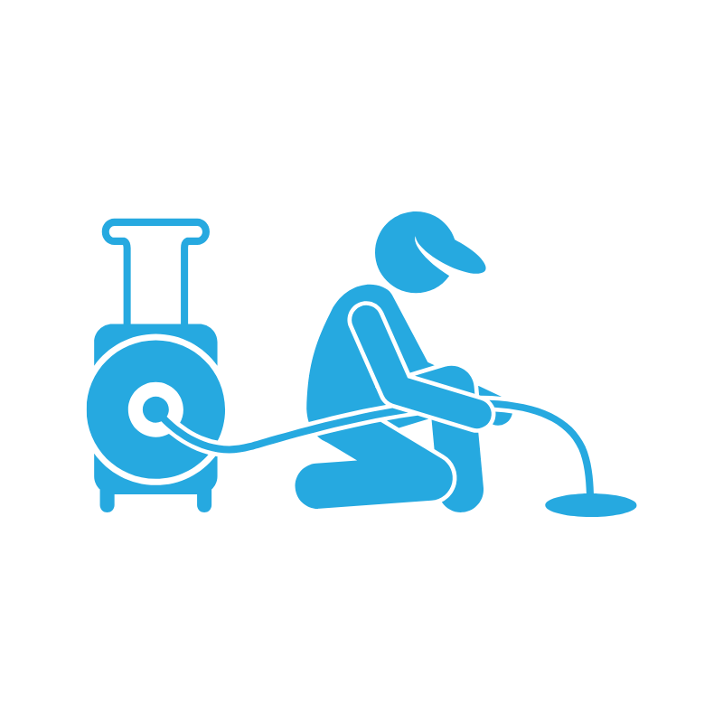 Rohrreinigung Lörrach Mechaniker bei der Arbeit Rohrreinigung