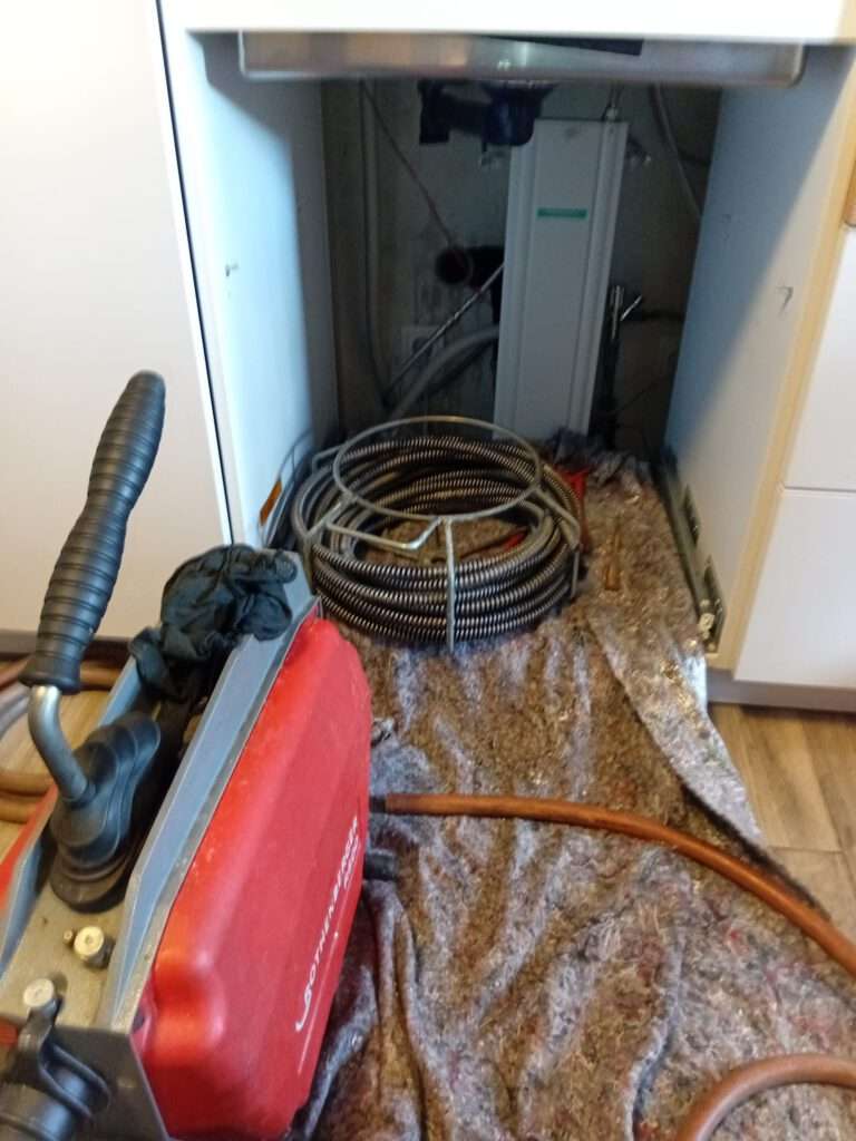 Eingesetzte Technik Rohrreinigungspirale