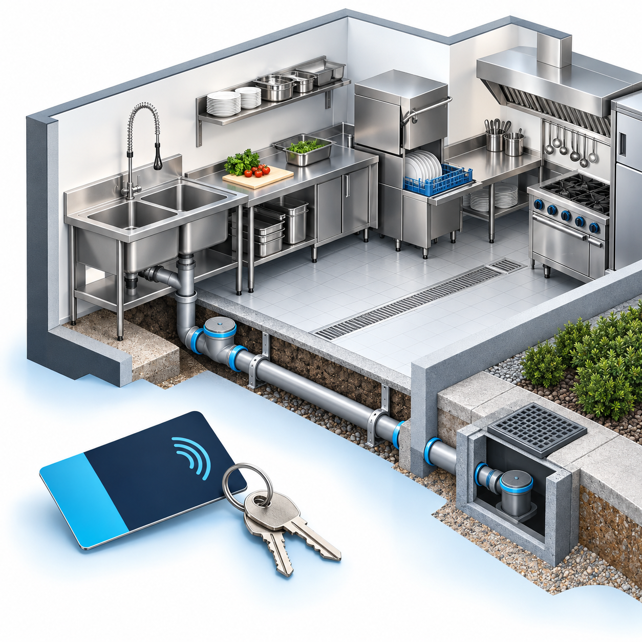 Zugang koordinieren – schematische Illustration