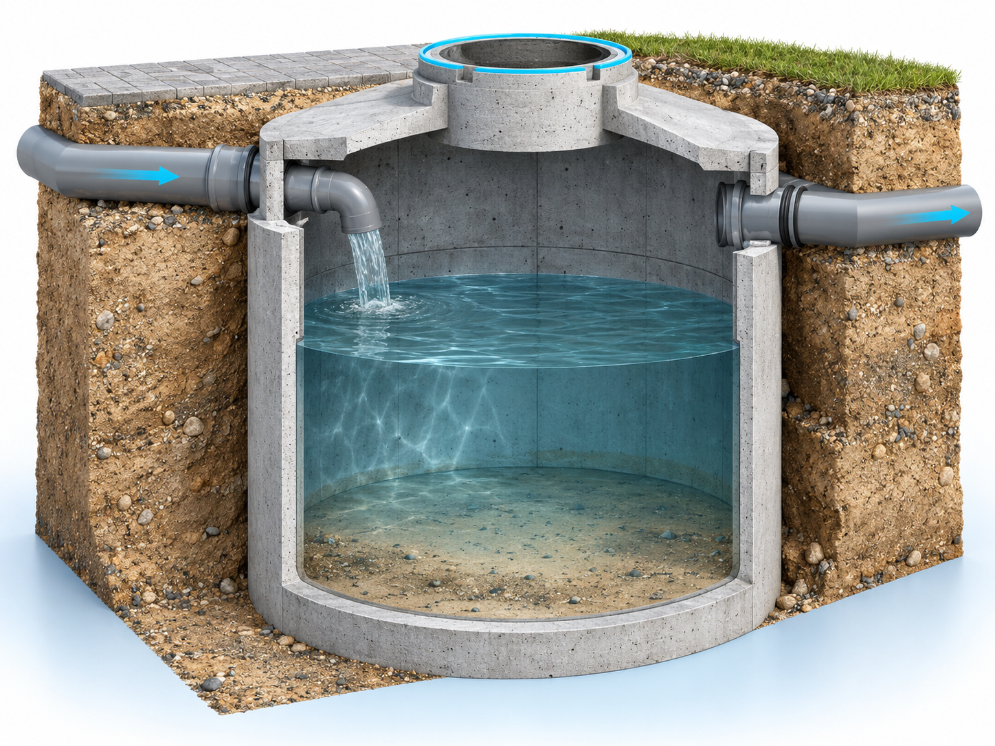 Schematische Darstellung: Anlage prüfen